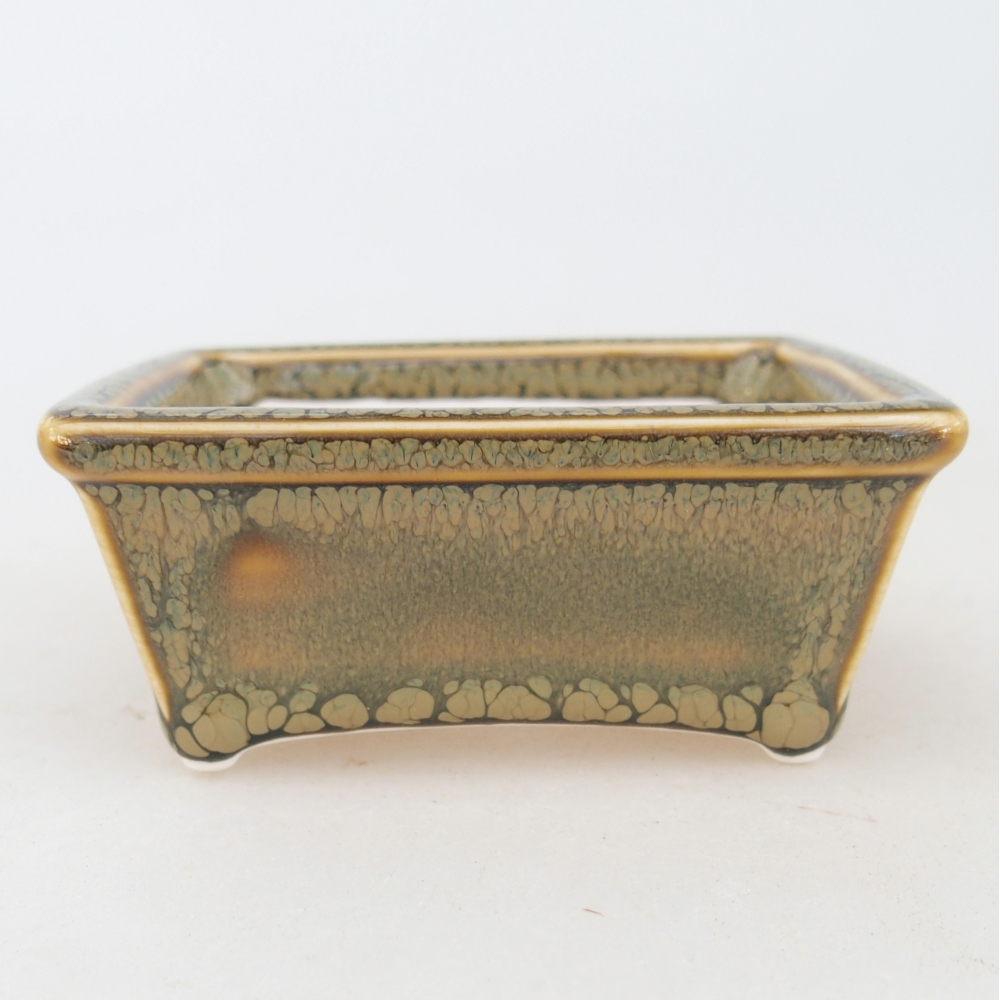 Mini bonsai bowl 7,5 x 6 x 3 cm, green