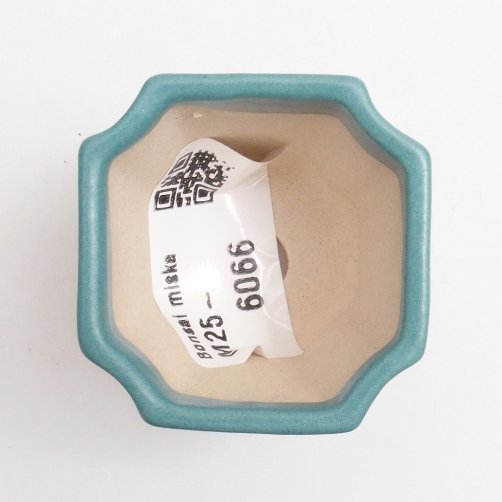Ceramic bonsai bowl 4 x 4 x 4 cm, color blue
