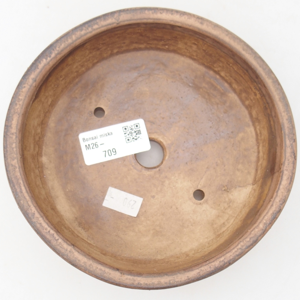 Ceramic bonsai bowl 15,5 x 15,5 x 5 cm, pink