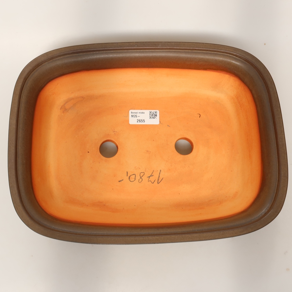 Ceramic Shell  33 x 25 x 9.5 cm, brown