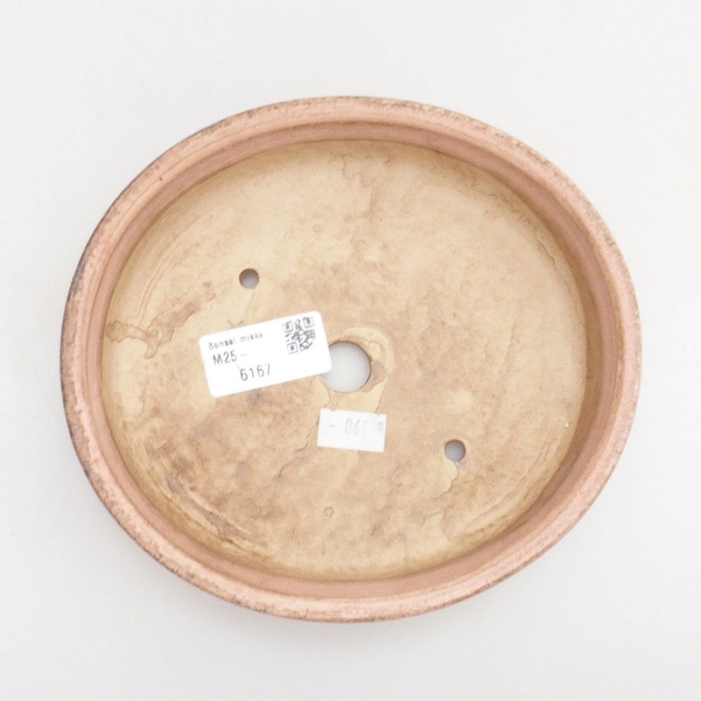 Ceramic bonsai bowl 17 x 15 x 4 cm, color pink