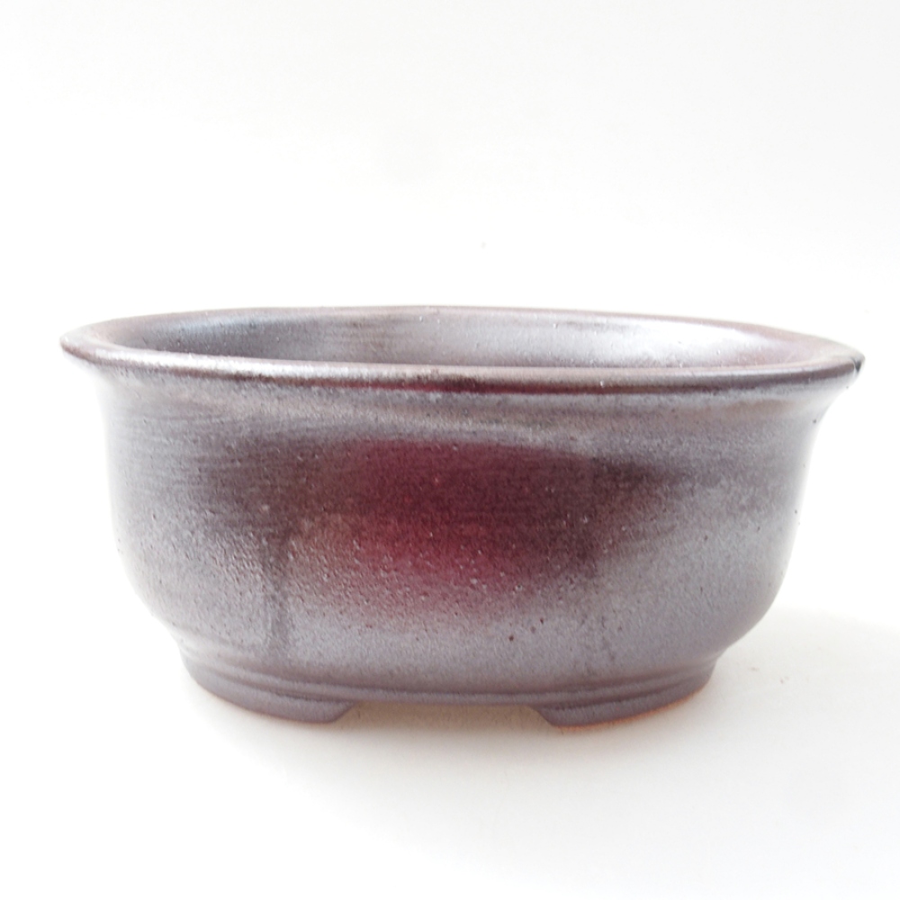 Ceramic bonsai bowl 12 x 10 x 5,5 cm, color brown