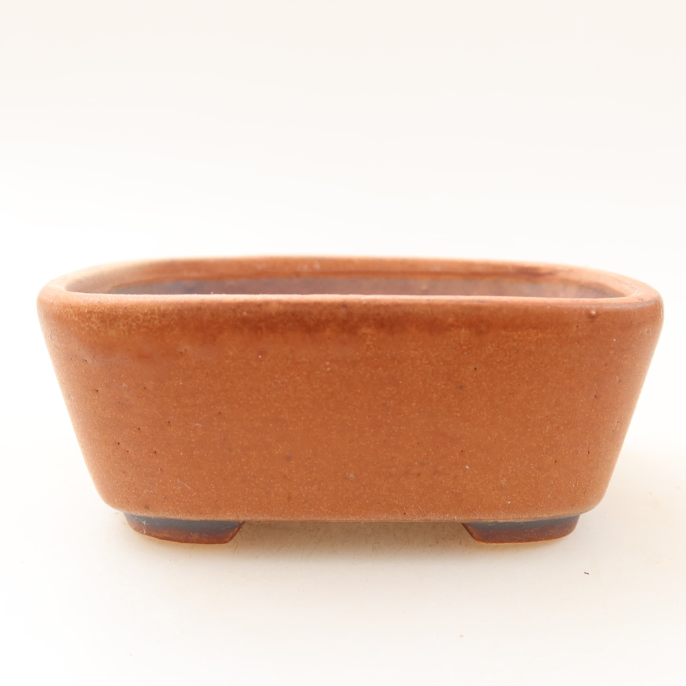 Ceramic bonsai pot, 10 x 8.5 x 4 cm, pink