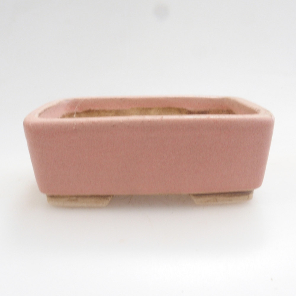 Ceramic bonsai bowl 9,5 x 8 x 3,5 cm, color pink