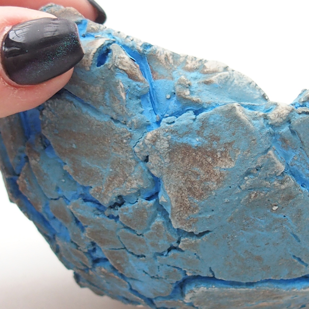 Ceramic Shell 11 x 11 x 6,5 cm , colour blue