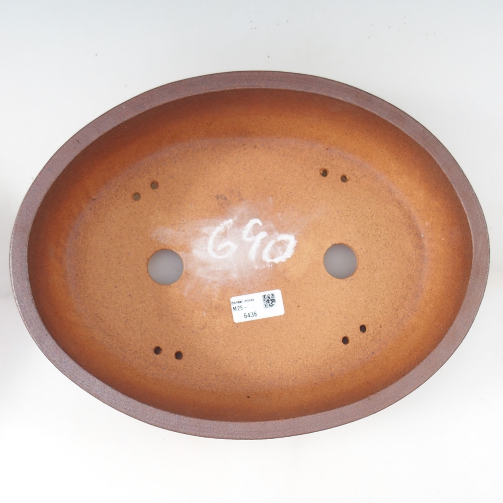 Bonsai bowl 34 x 26 x 8 cm , colour brown