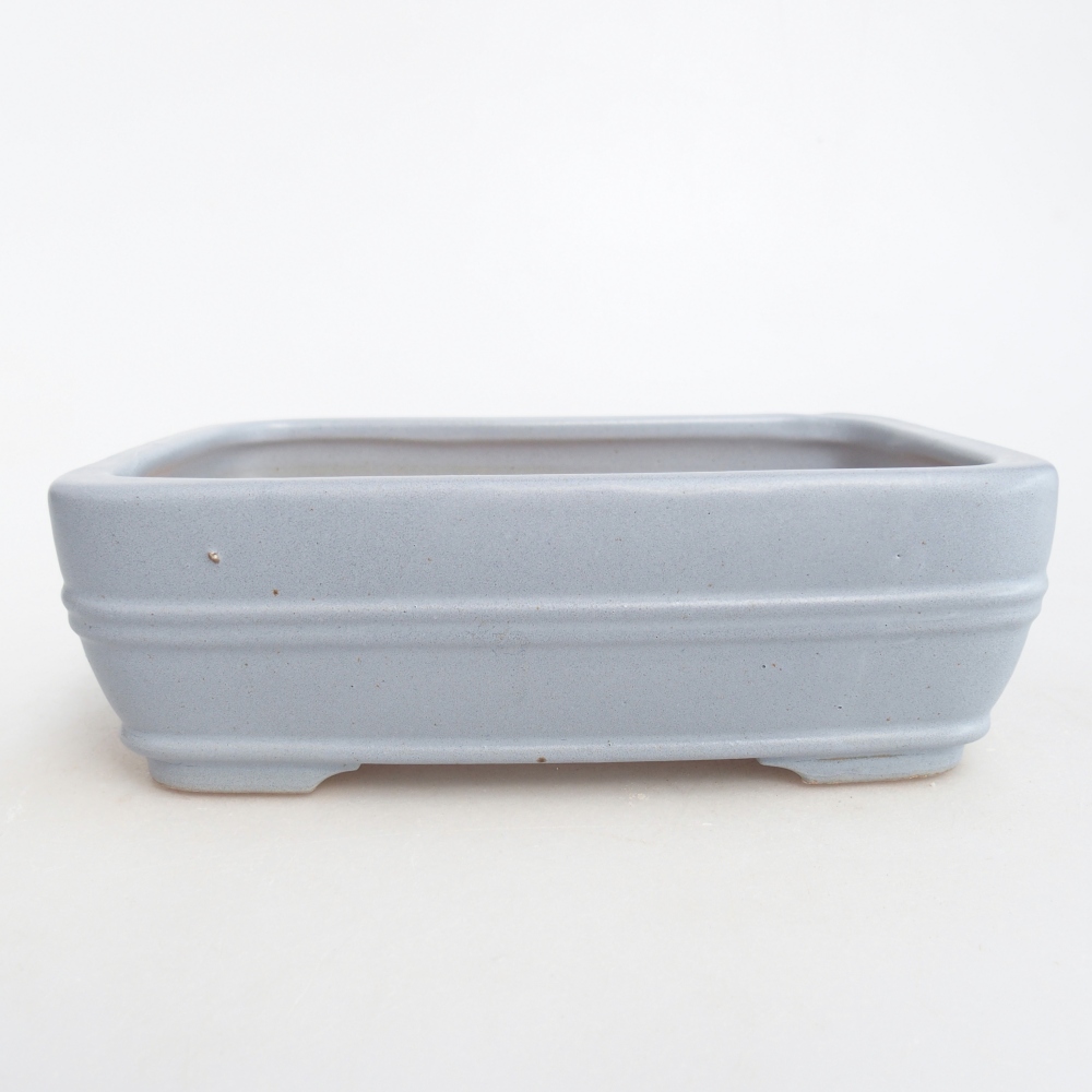 Ceramic bonsai bowl 16,5 x 12 x 5,5 cm, colour blue