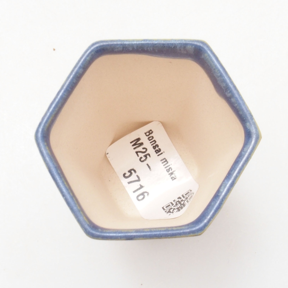 Mini bonsai bowl 4,5 x 4,5 x 6,5 cm, color blue