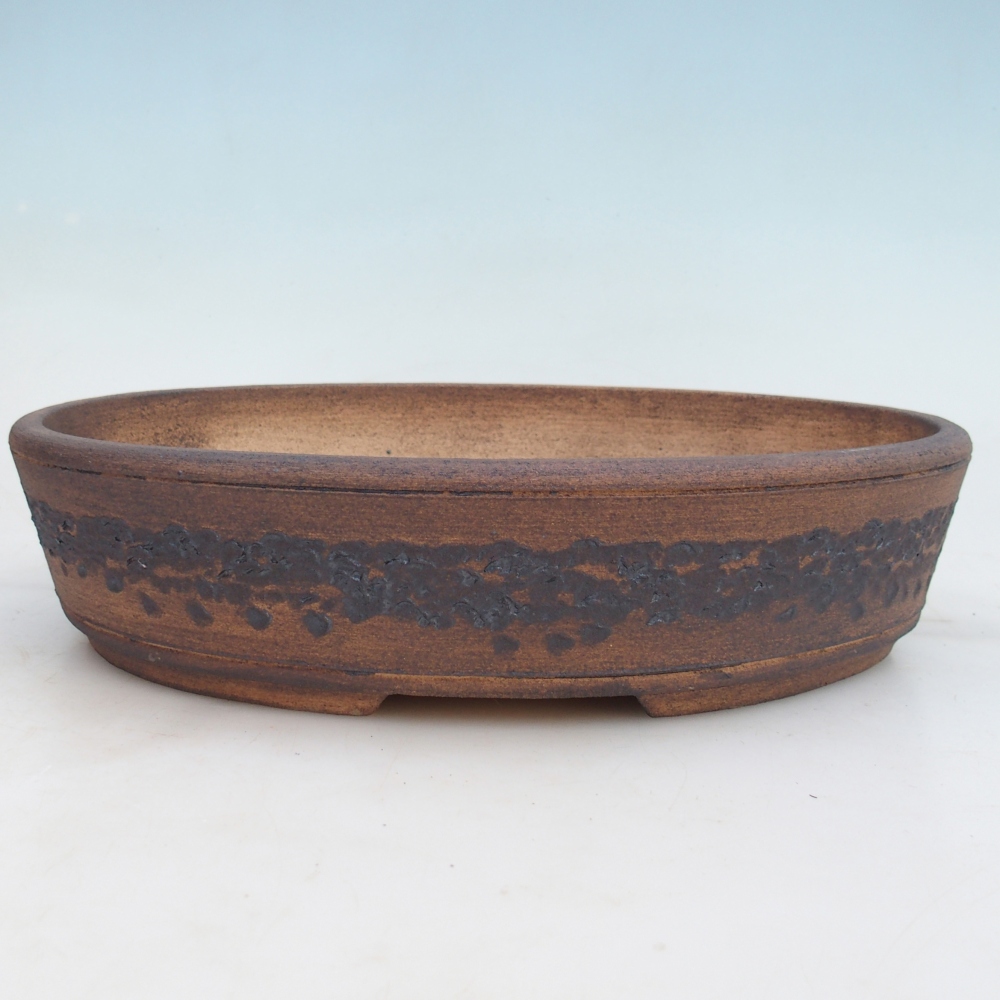 Bonsai bowl 32,5 x 25 x 7,5 cm , colour brown