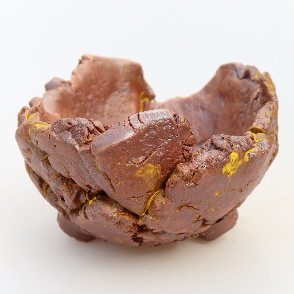 Ceramic Shell, 9.5 x 9 x 6 cm, yellow