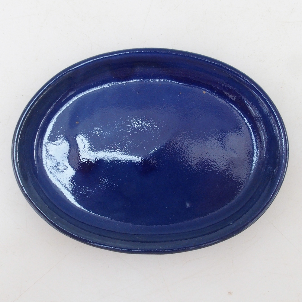 Bonsai bowl + saucer H04 - blue