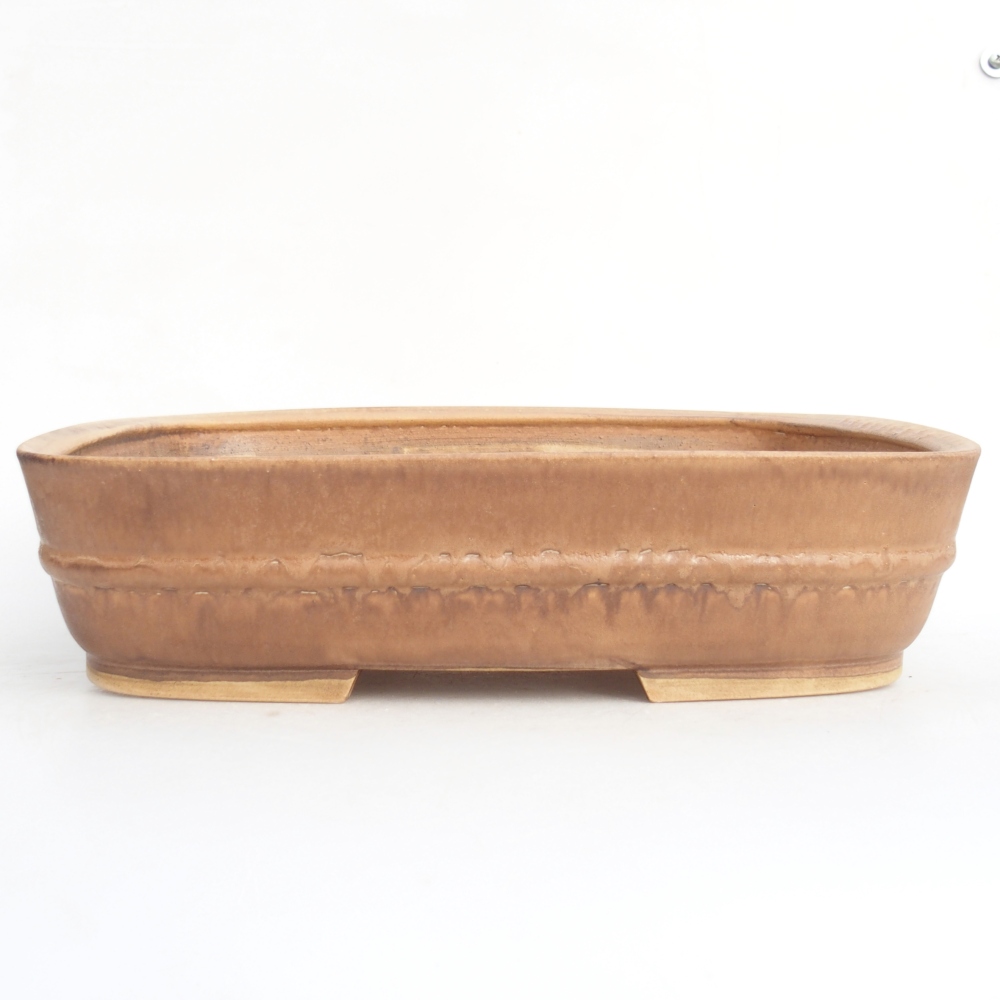 Ceramic bonsai bowl 29,5 x 24 x 7 cm, pink