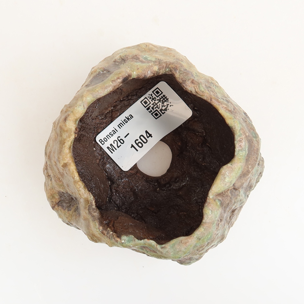 Ceramic Eggshell  6 x 5 x 6.5 cm, green