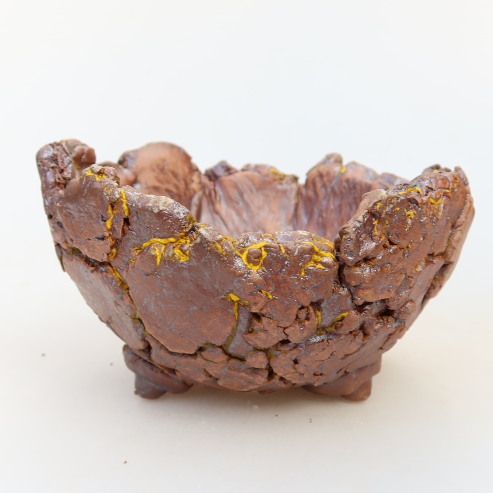 Ceramic Shell  11 x 11 x 7 cm, yellow