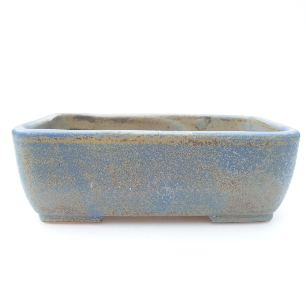 Ceramic bonsai bowl 16 x 11 x 5,5 cm, color blue