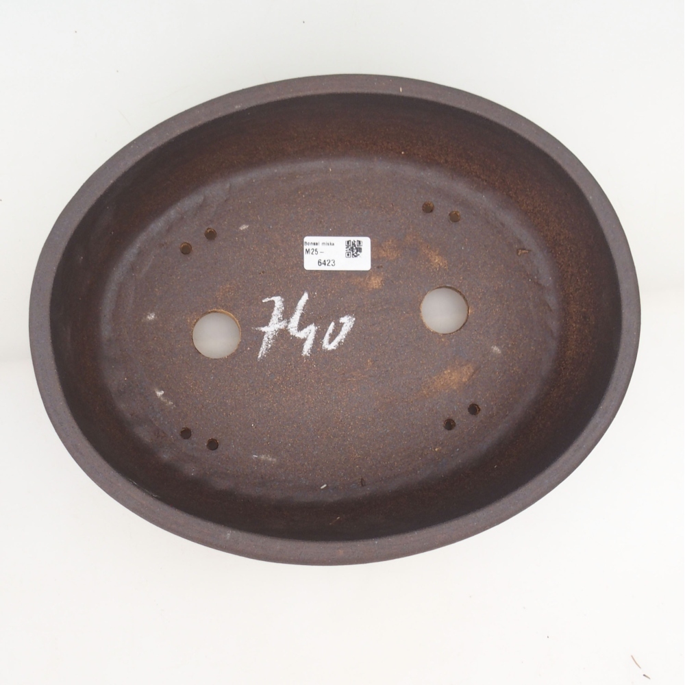 Bonsai bowl 32 x 26 x 9 cm , colour brown