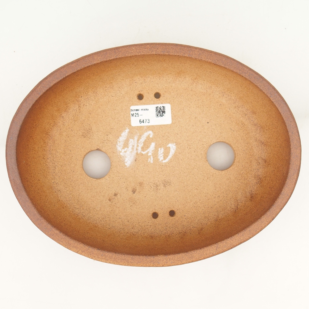 Bonsai bowl 25,5 x 19,5 x 7,5 cm , colour brown