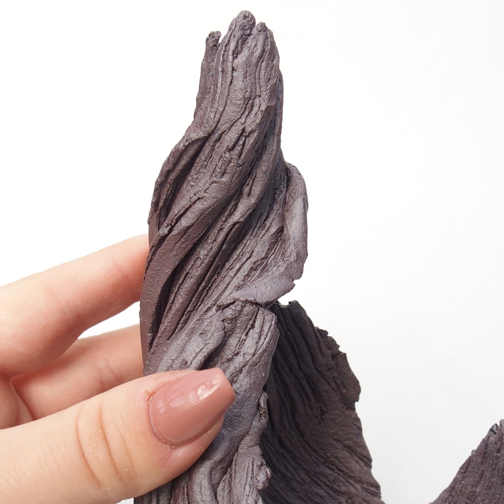 Ceramic Shell 8,5 x 8 x 14,5 cm , metallic colour