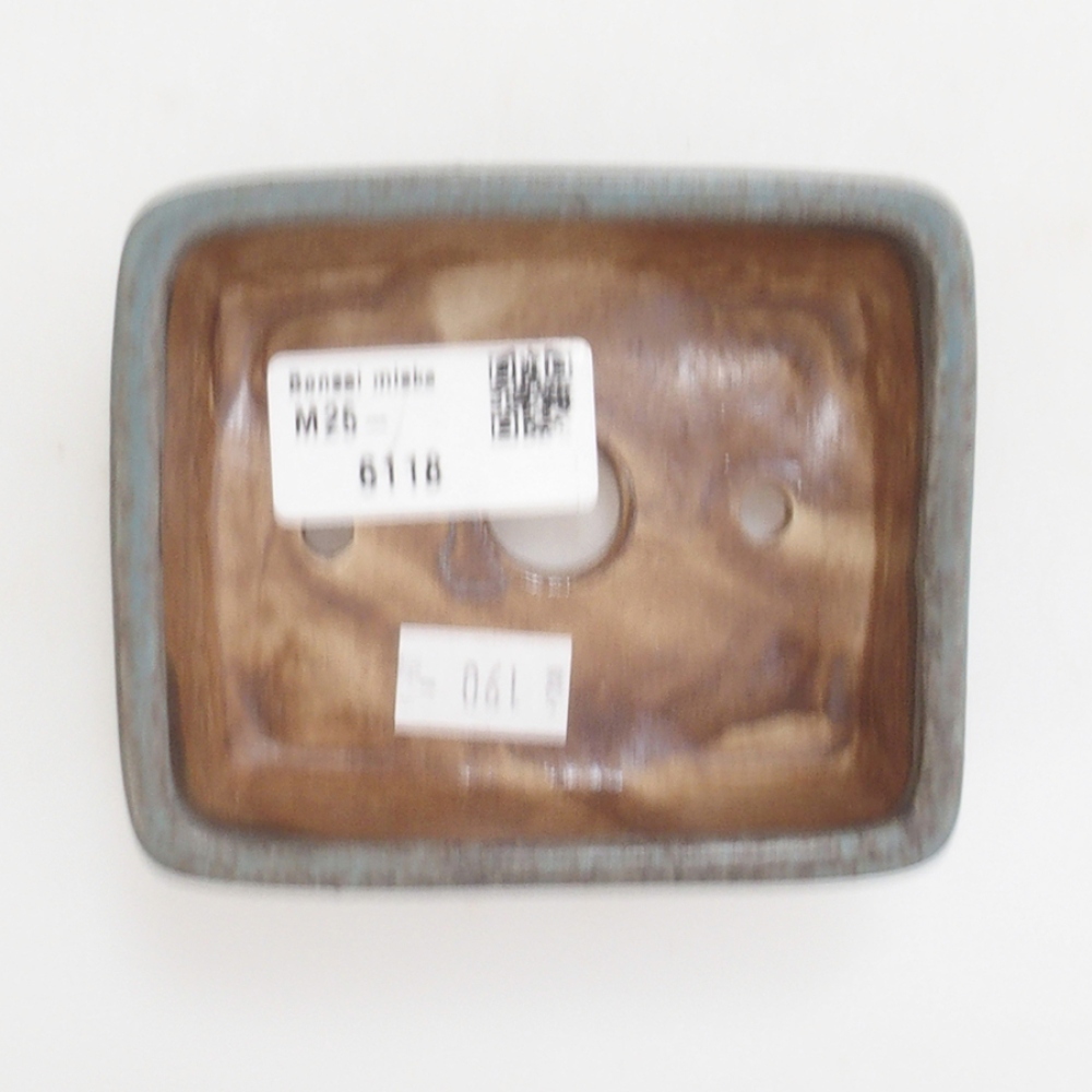 Ceramic bonsai bowl 9,5 x 8 x 3,5 cm, color blue