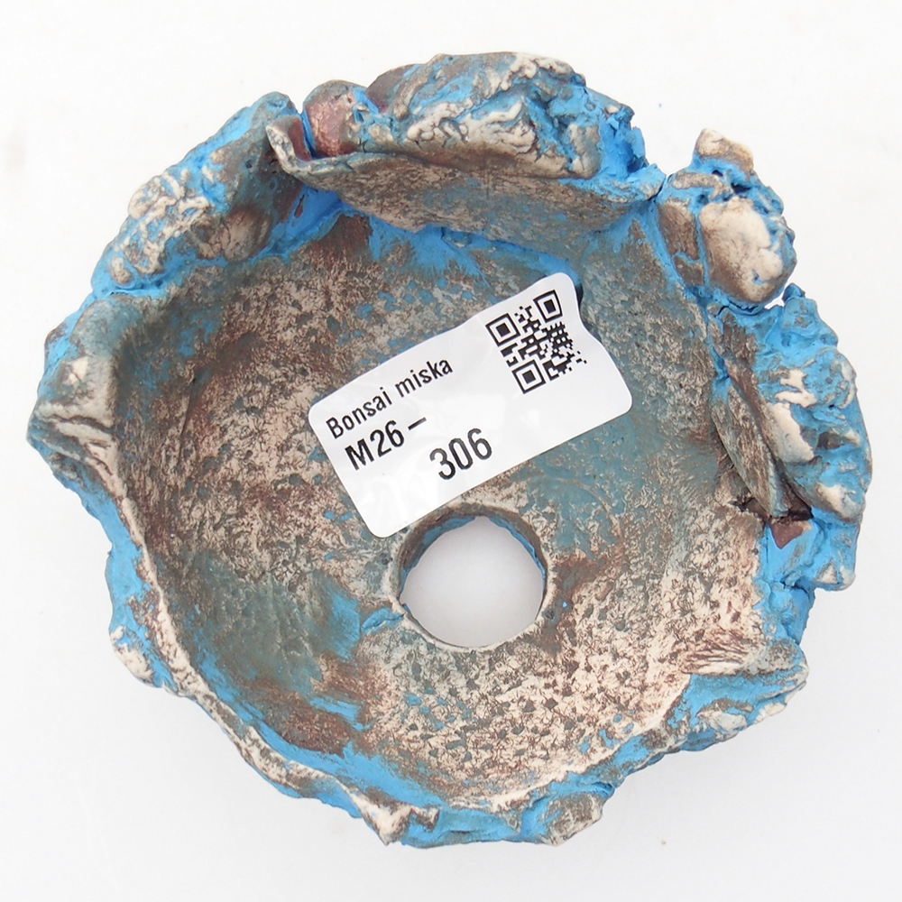 Ceramic Shell 9 x 9 x 6 cm , colour blue