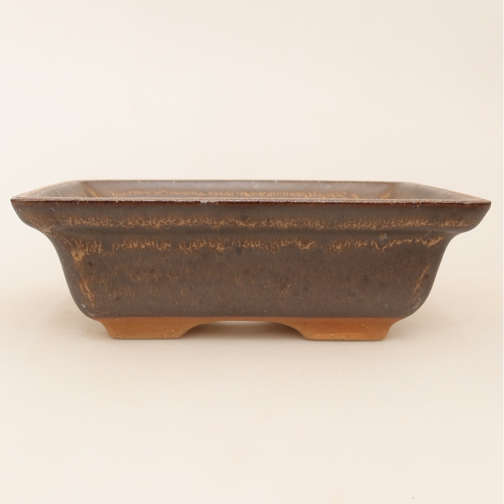 Ceramic Bowl  14.5 x 10 x 5 cm, brown
