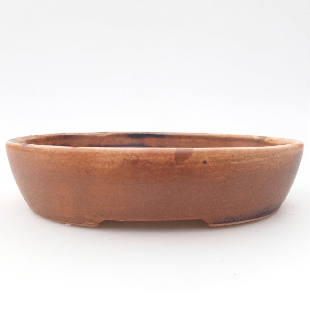 Ceramic bonsai bowl 17 x 14 x 4 cm, pink