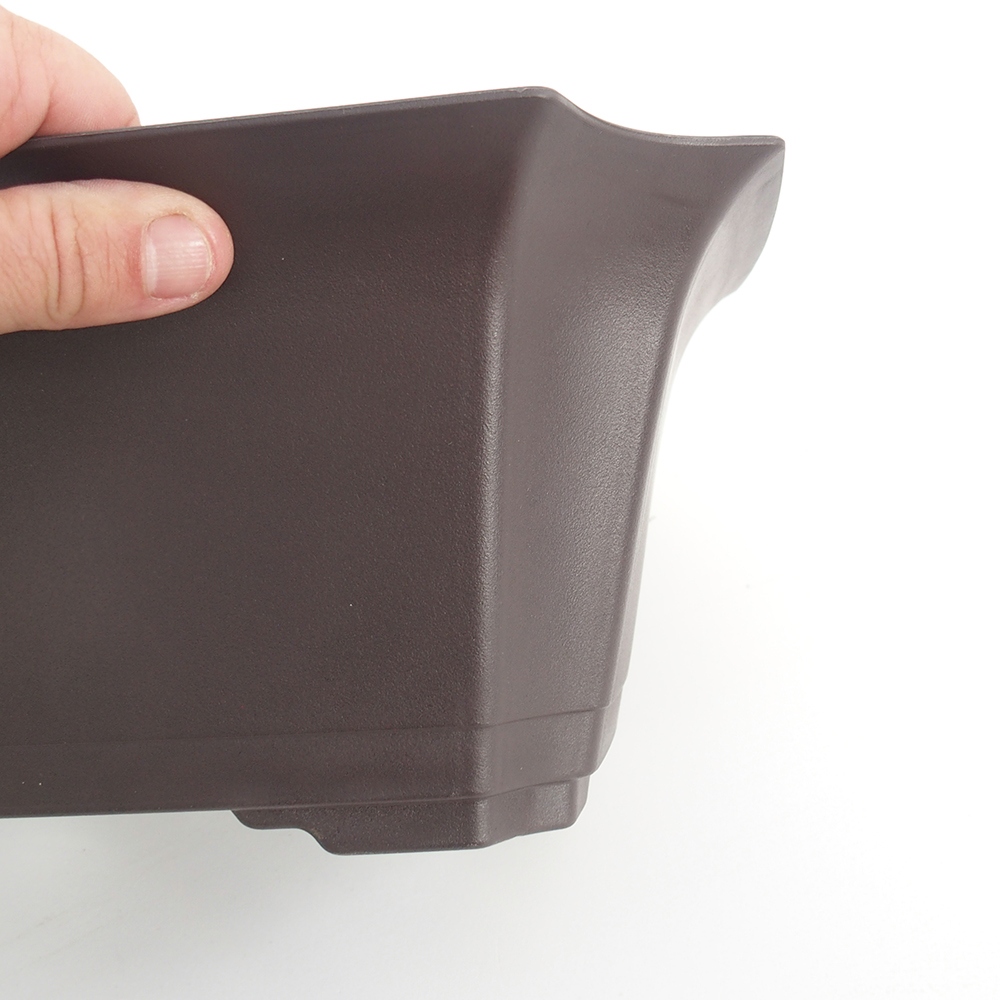 Plastic bowl MP-21 - 33 x 23 x 13 cm brown