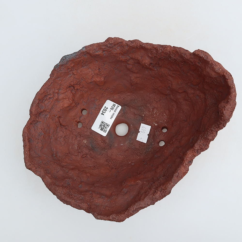 Ceramic Shell, 20 x 17 x 12.5 cm, brown