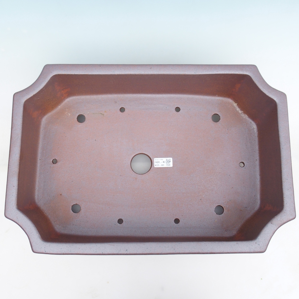 Ceramic bonsai bowl 52,5 x 35,5 x 18 cm , metal colour - PERSONAL COLLECTION ONLY or pallet transport