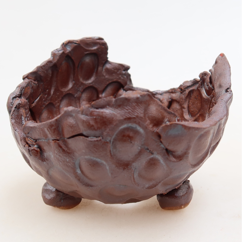 Ceramic Shell, 8.5 x 8 x 6.5 cm, metallic color
