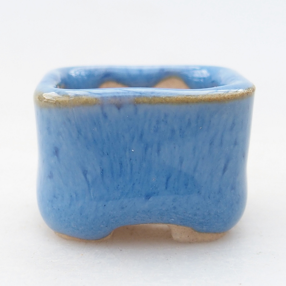 Mini bonsai bowl 2,5 x 2,5 x 1,5 cm, colour blue
