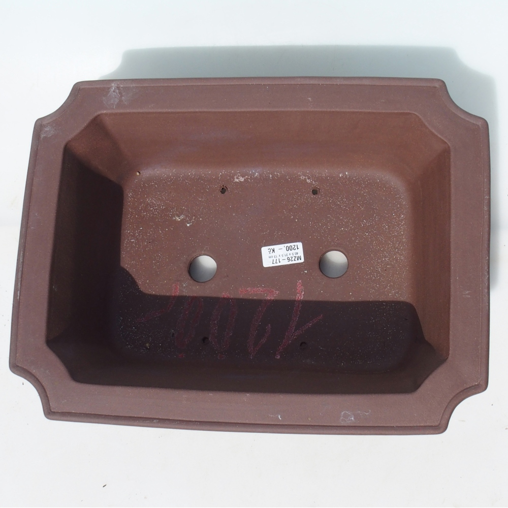 Bonsai bowl 40,5 x 31,5 x 13 cm birch brown