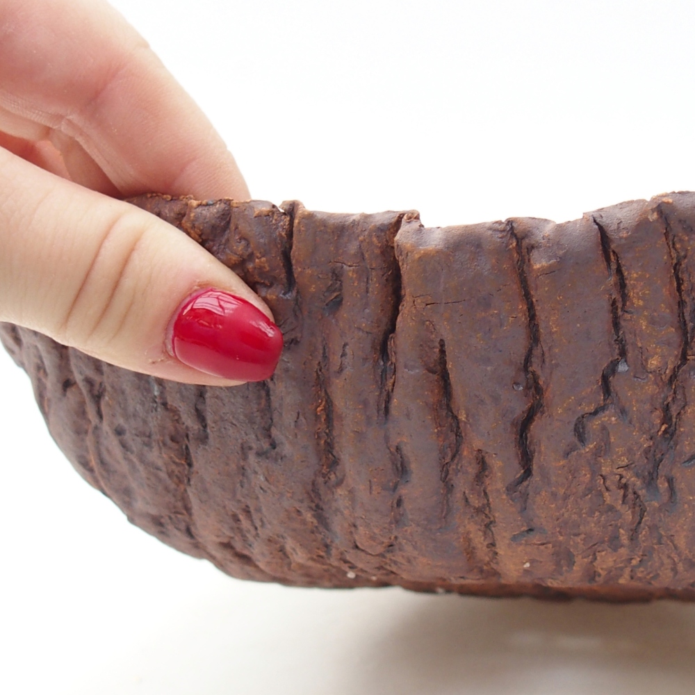 Ceramic Shell 22 x 22,5 x 6 cm , colour brown