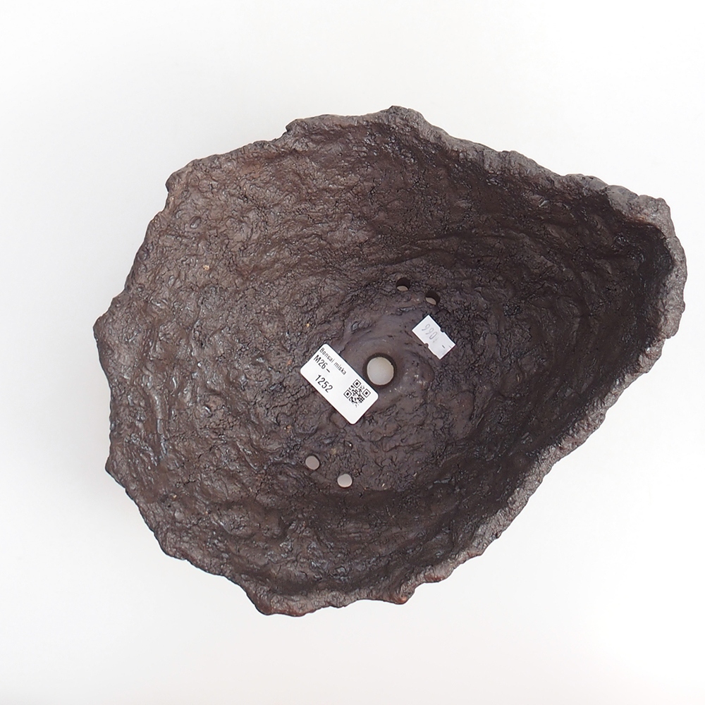 Ceramic shell 19 x 15 x 14 cm , colour brown