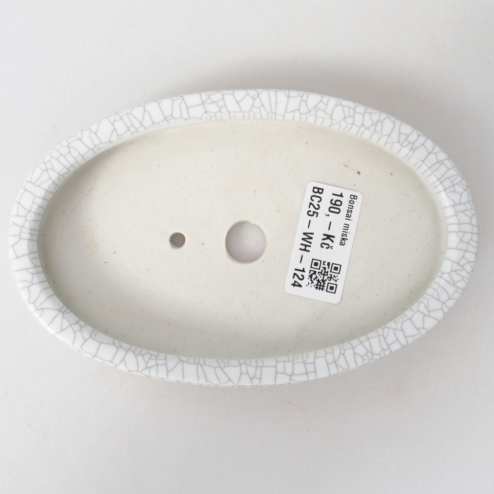 Ceramic bonsai bowl 15,5 x 10 x 2 cm, raku colour