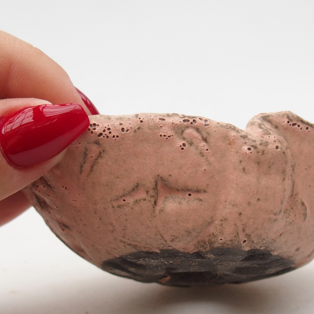 Ceramic Shell 9 x 7,5 x 4 cm , colour pink