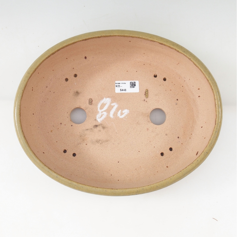 Bonsai bowl 32 x 25 x 7,5 cm , colour yellow