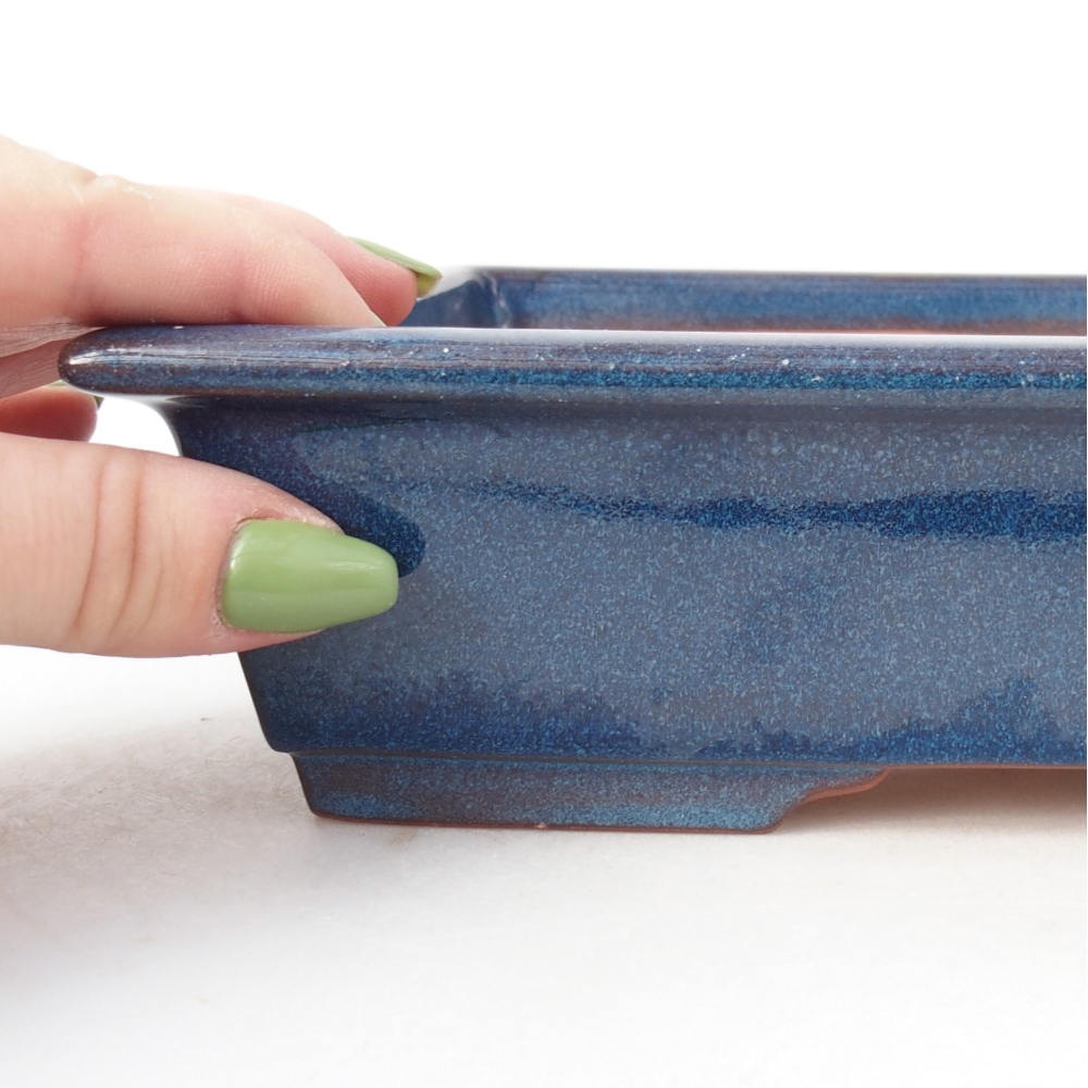 Bowl 21,5 x 26,5 x 4 cm colour blue