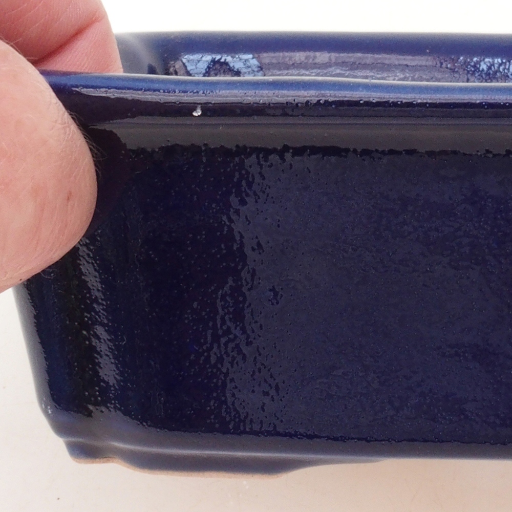 Bonsai bowl H50 - 17 x 12.5 x 5.5 cm. - blue