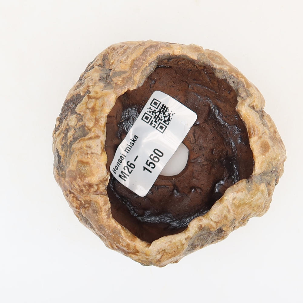Ceramic Eggshell  6 x 5 x 5.5 cm, brown