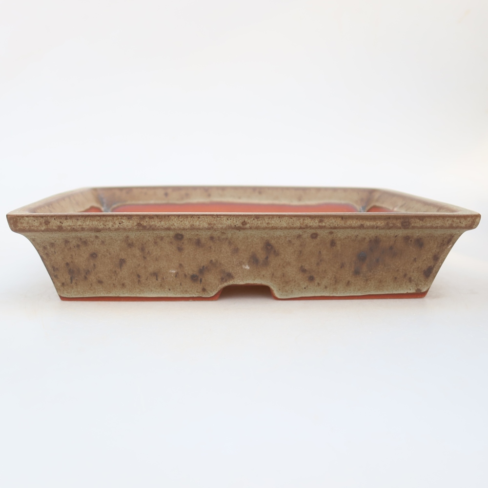 Ceramic Bowl  26 x 20 x 5 cm, brown