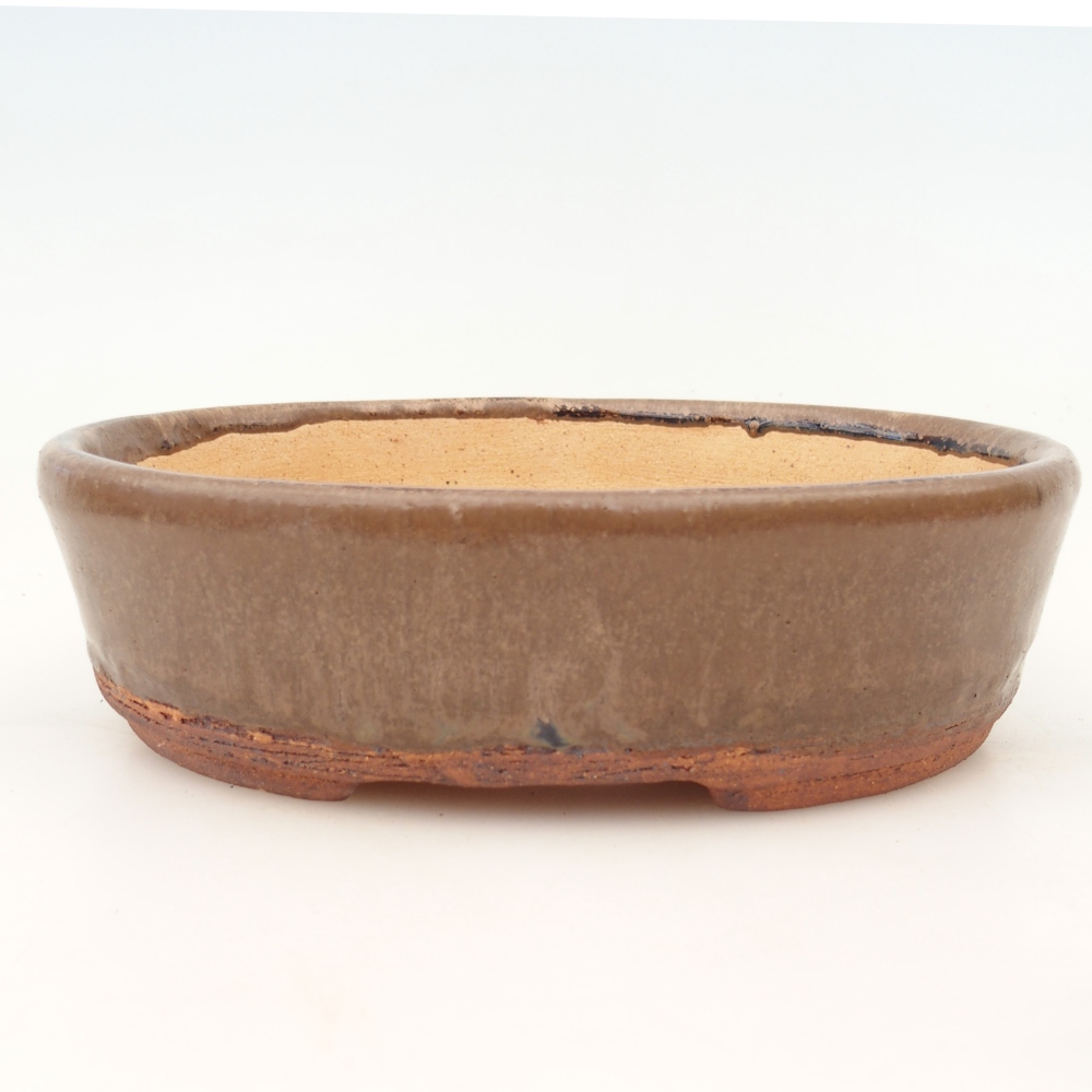 Bonsai bowl 19,5 x 16 x 6 cm , colour brown
