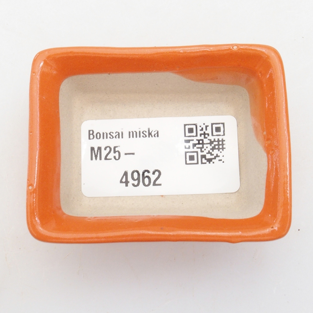 Mini bonsai bowl 5,5 x 4 x 2,5 cm, color orange