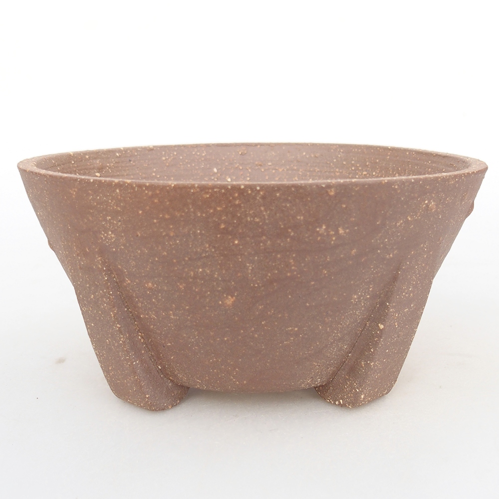 Ceramic bonsai bowl 13,5 x 13,5 x 6,5 cm, brown