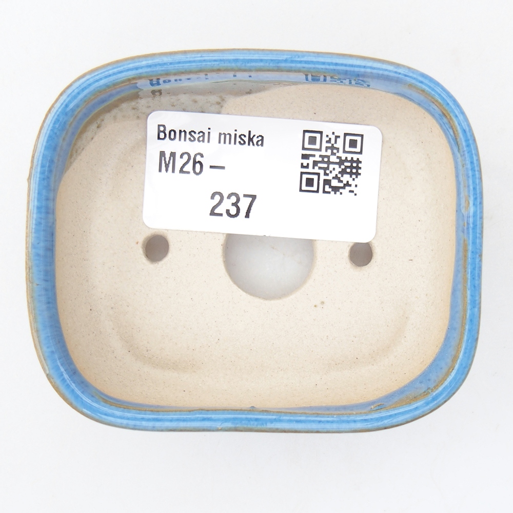Mini bonsai bowl 7 x 6 x 2,5 cm, colour blue
