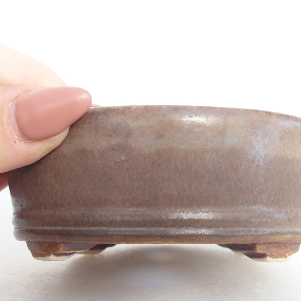 Ceramic bonsai bowl 9 x 9 x 3,5 cm, colour blue