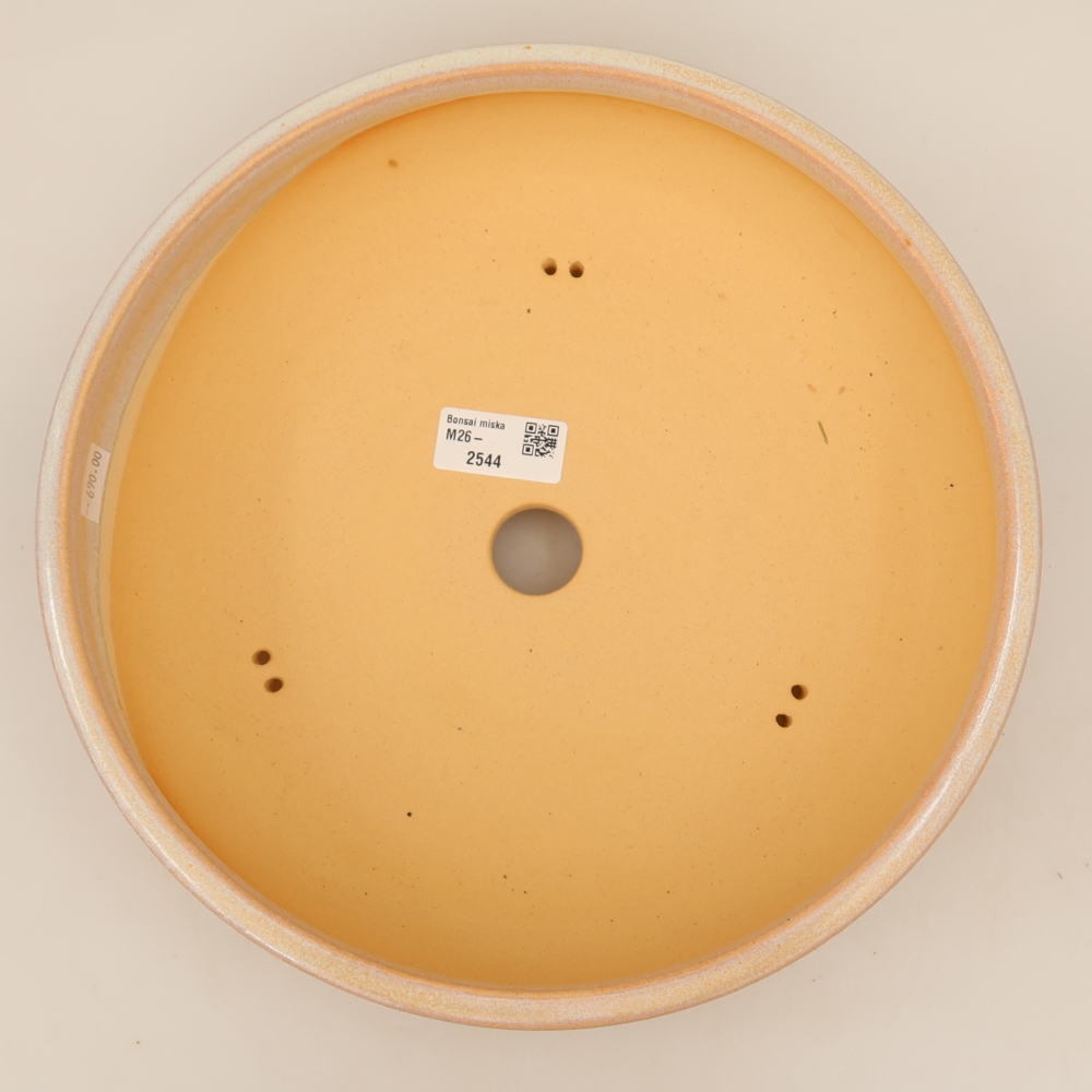 Ceramic bonsai pot, 28 x 28 x 7 cm, beige