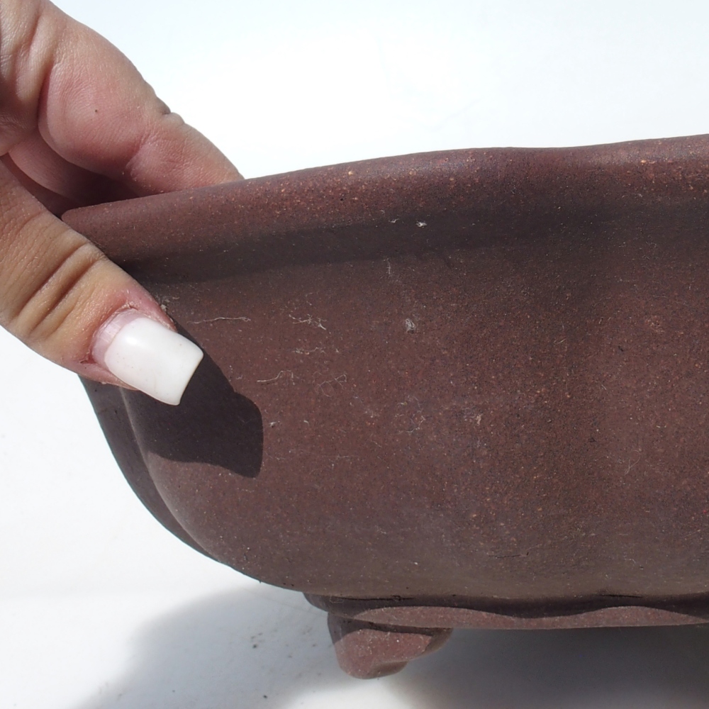 Bonsai bowl 28 x 28 x 9,5 cm birch brown