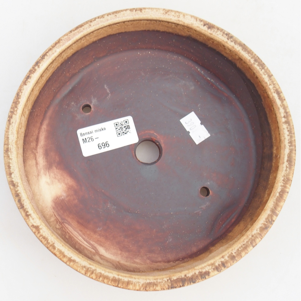 Ceramic bonsai bowl 18 x 18 x 5 cm, pink