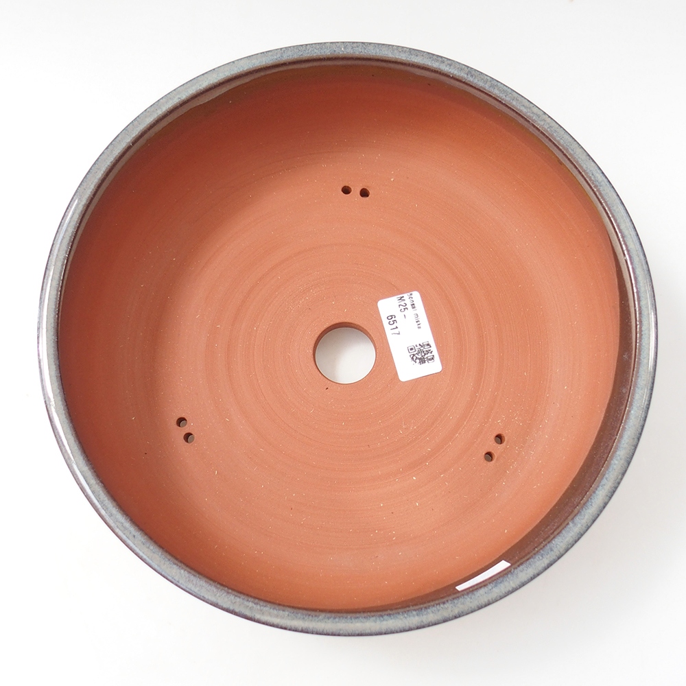 Ceramic bonsai bowl 25 x 25 x 7 cm, grey